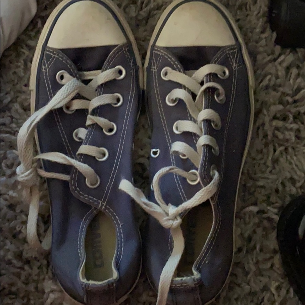 navy blue converse